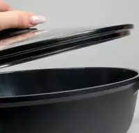 Сотейник із кришкою KELA Atura 15167 32 см 5 л чорний