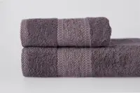 Полотенце махровое  FLUFFY  коричневое 50х85см