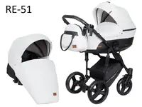 Детская коляска 2 в 1 Angelina Discovery RESPECT-ECCO белая RE-51