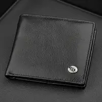 Чоловічий купюрник ST Leather 18305 (ST159) шкіряний Чорний