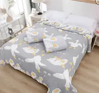 Плед-покривало євро з мусліну Colorful Home 21301 200х230 см світло-сірий