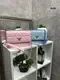 Розовый - молодежный стильный стеганый каркасный клатч под клапаном на цепочке 0450