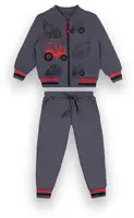 Костюм детский кофточка и брюки GABBI для мальчика KS-21-62-1 Бип Темно-серый 13038 98