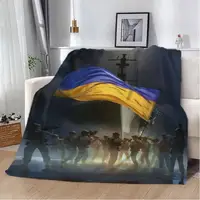 Плед патріотичний 3D Сила та гордість 29582 180х215 см