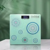 Ваги підлогові Bathlux зі скла побутові супероточені до 180 кг дизайн Stramonium