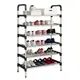Полка стойка органайзер для обуви на 6 полок Shoe Rack TW555 Чёрная
