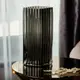 Ваза для цветов из стекла, декоративная, прямоугольная, серая, 28 см HP-1703