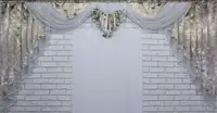 Ламбрекен из плотной ткани на карниз 3м Цвет кофейный бежевым и белым Код 119л 074шА