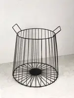Корзина с ручками для хранения DecorArt \"\" 33x27 см черный.
