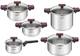 Набор посуды Tefal Cook&Clip G723SA74 10 предметов серебристый