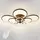 Потолочная LED люстра, светильник светодиодный черный Sunlight 5332/2+2+2+2