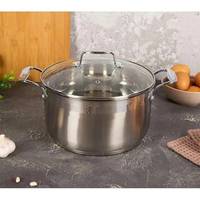 Каструля з кришкою Krauzer Universal 78336 20 см 3.5 л сіра