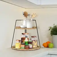 Полиця кутова для ванної кімнати і пренадлежностей, кухонна для спецій, органайзер на два яруси настільна