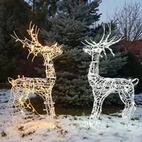 Олень новогодний 120 см LED гирлянда 100 лампочек 220219 Гранд Презент 220219