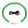 Светодиодный LED ошейник для собак с зарядкой USB, зеленый