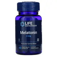 Натуральная добавка Life Extension Melatonin 3 mg, 60 вегакапсул