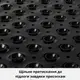 Коврик для ванной комнаты и душа, силиконовый, антискользящий Bathlux 53х53 см на присосках,чёрный