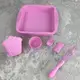 Набор силиконовый для выпечки A-Plus AP-1951-Pink 11 предметов
