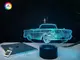 3D ночник "Автомобиль 20" (УВЕЛИЧЕННОЕ ИЗОБРАЖЕНИЕ) + пульт ДУ + сетевой адаптер +батарейки (3ААА)  3DTOYSLAMP