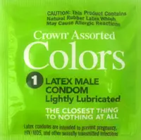 Презервативы Crown Assorted Colors разноцветные по 1шт