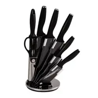 Набор кухонных ножей на подставке 7 предметов Черный HP1851059A
