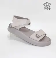 Женские бежевые босоножки из натуральной кожи. беж