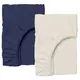Простыни на резинке 180х200х20 набор BEIGE/DARK BLUE
