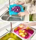 Пластиковый коврик-дуршлаг для раковины, зеленый