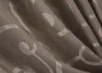 Комплект (2шт. 1,5х2,7м.) готовых жаккардовых штор. Цвет какао. Код 1526ш 33-0404