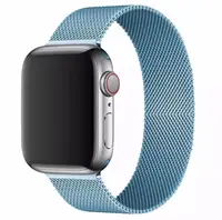 Ремінець для розумного годинника Smart Watch 42/44 Міланська петля (Блакитний)