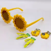 Аксессуары для девочек, очки, заколочки для волос (ЖЕЛТЫЙ)