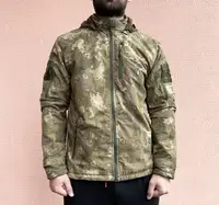 Куртка мужская тактическая военная мультикам под шевроны Soft Shell 7354 XXL оливковая