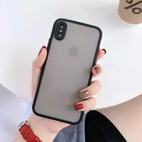 Чехол для iPhone XS Max - Goospery Matte Case, Black (Камера закрытая)