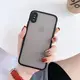 Чехол для iPhone XS Max - Goospery Matte Case, Black (Камера закрытая)