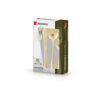 Набор столовых приборов Bergner Munich champagne matt BG-5139-CH 24 предмета золотистый