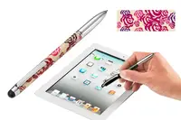 Кулькова ручка Troika зі стілусом для iPad та iPhone Fine carbone, кольорова