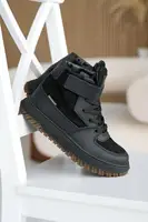 Подростковые ботинки кожаные зимние черные Monster HM (38)