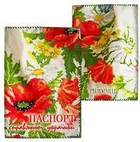 Обложка на паспорт Справжньої українки маки (ткань)