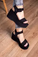 Жіночі босоніжки Fashion Vanna 3014 36 розмір 23 см Чорний