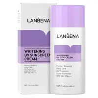Отбеливающий солнцезащитный крем Lanbena Whitening UV Sunscreen Cream SPF 50+/PA+++ 40мл Purple от пигментации