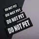 Набор шевронов 4 шт с липучкой Do Not Pet, для служебных собак, кинологов, кинологическая служба, нашивка,