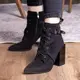 Ботильоны женские Fashion Stooker 2406 37 размер 24 см Черный