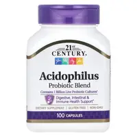 Пробиотики и пребиотики 21st Century Acidophilus Probiotic Blend, 100 капсул