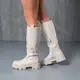 Сапоги женские Fashion Yentl 3872 39 размер 25 см Бежевый
