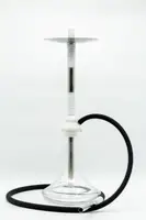 Хороший кальян на одну трубку со стеклянной колбой Gipsy Hookah - Красный Прозрачная