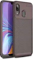 Чехол-накладка TOTO TPU Carbon Fiber 1,5mm Case Samsung Galaxy A20/A30 Coffee