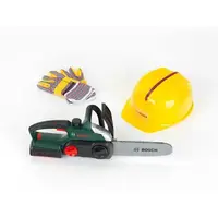 Ігровий набір Klein Bosch Mini Ланцюгова пила зі шоломом та рукавичками (8456)