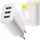 Сетевое ЗУ Baseus Compact Charger 3U 17W EU, White (CCXJ020102)