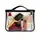 Велика прозора косметичка-валіза ORGANIZE 22x18x12 см  L (чорний)