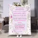Плед 3D с пожеланиями для крестной Весна Крестные 18066 135х160 см